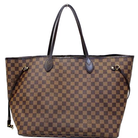 louis vuitton brown neverfull bag